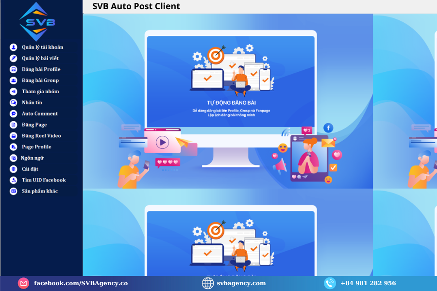 Phần Mềm Đăng Bài Facebook Tự Động SVB Auto Post Phần Mềm Đăng Bài Facebook Tự Động SVB Auto Post