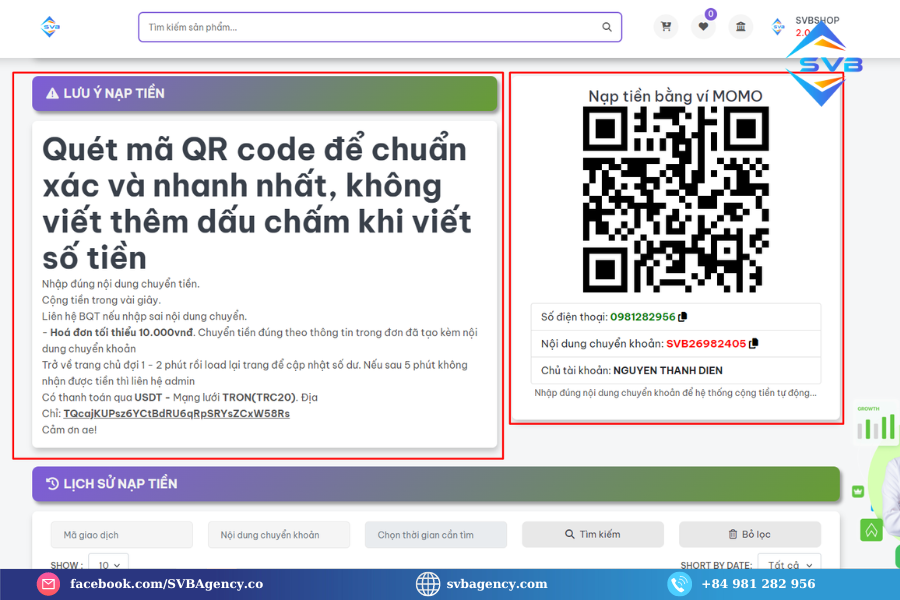 Hướng Dẫn Mua Via Uy Tín 7 Nap tien bang vi MOMO