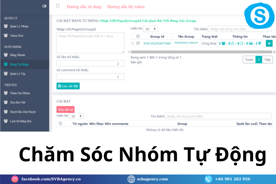 Chăm Sóc Nhóm Tự Động