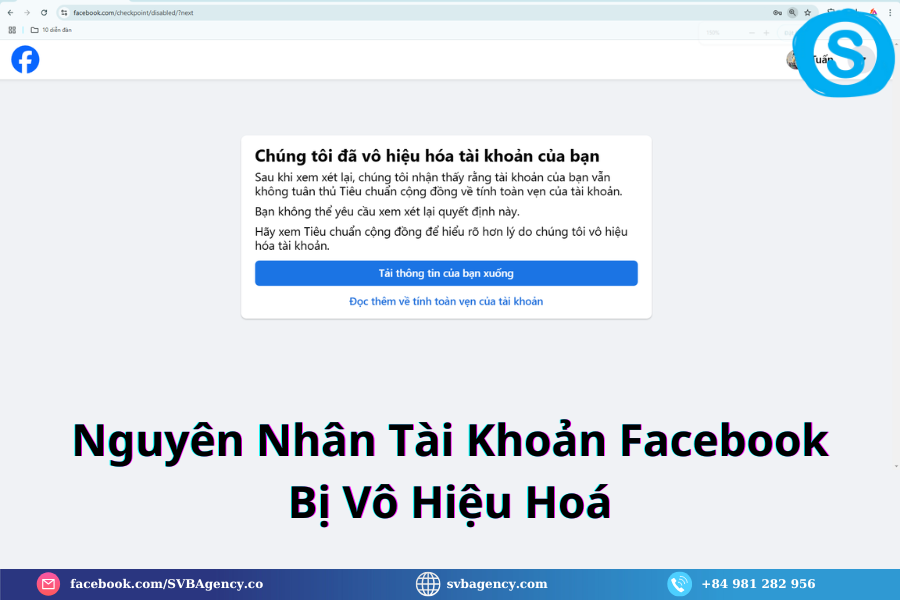 Cách Mở Khoá Tài Khoản Facebook Bị Vô Hiệu Hoá Vĩnh Viễn 2024 2 Nguyên Nhân Tài Khoản Facebook Bị Vô Hiệu Hoá