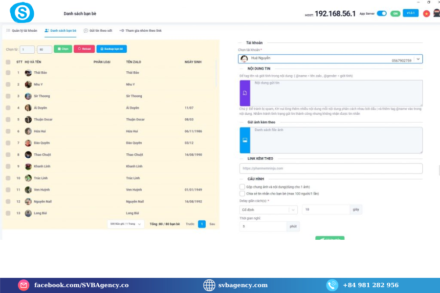 Quản lý kết bạn tự động 