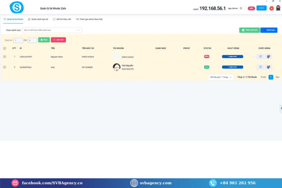 Quản lý nhiều tài khoản zalo cùng lúc