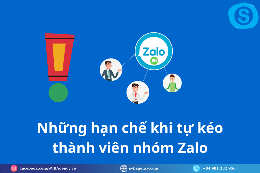 Cách kéo thành viên nhóm Zalo, kéo mem số lượng lớn 2025 3 Những hạn chế khi tự kéo thành viên nhóm Zalo